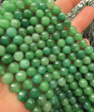 Fasetli Aventurin Doğal Taş Dizi - 8 MM