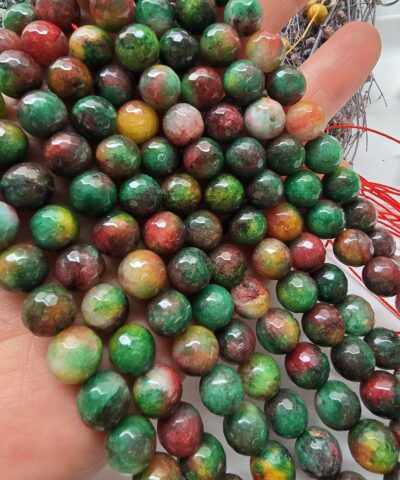 10 MM Faset Krizopras Ceyt Kuvars Taşı