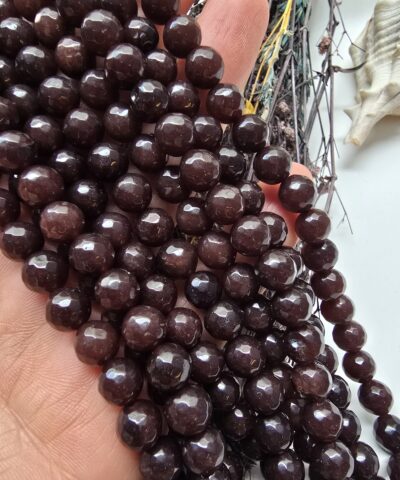 8 MM Faset Safir Ceyt Kuvars Taşı