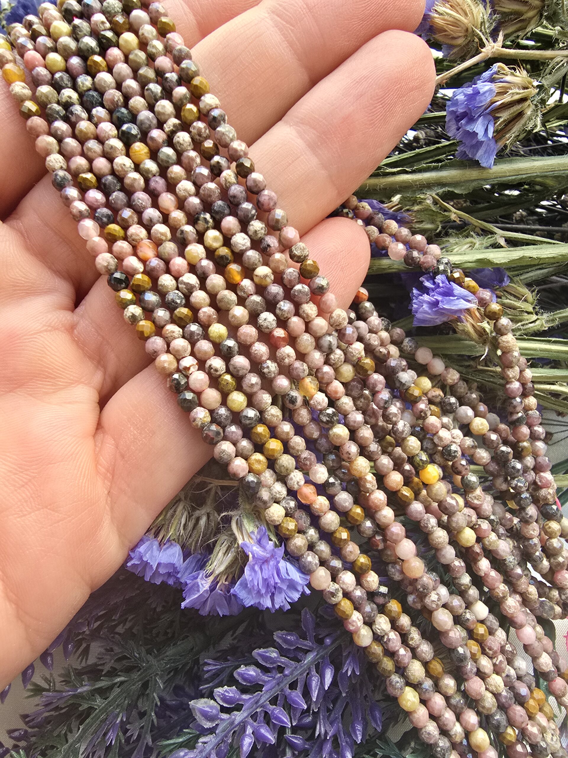 3 MM Faset Kesim Rodonit Taşı - Görsel 3