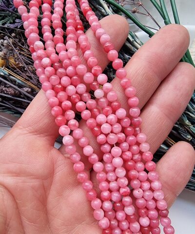 4 MM Rodokrozit Ceyt Kuvars Taşı