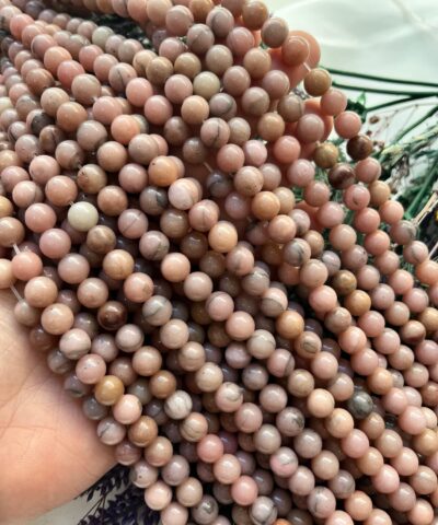 8 MM Pembe Opal Ceyt Kuvars Taşı