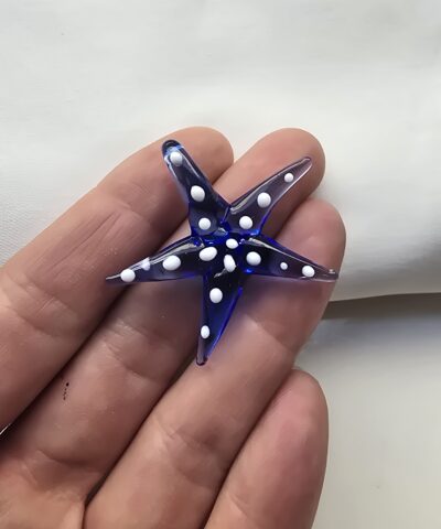 Deniz Yıldızı Murano Obje Mürdüm