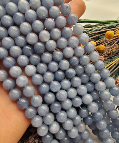 8 MM Koyu Akua Kuvars Dizi Doğal Taş