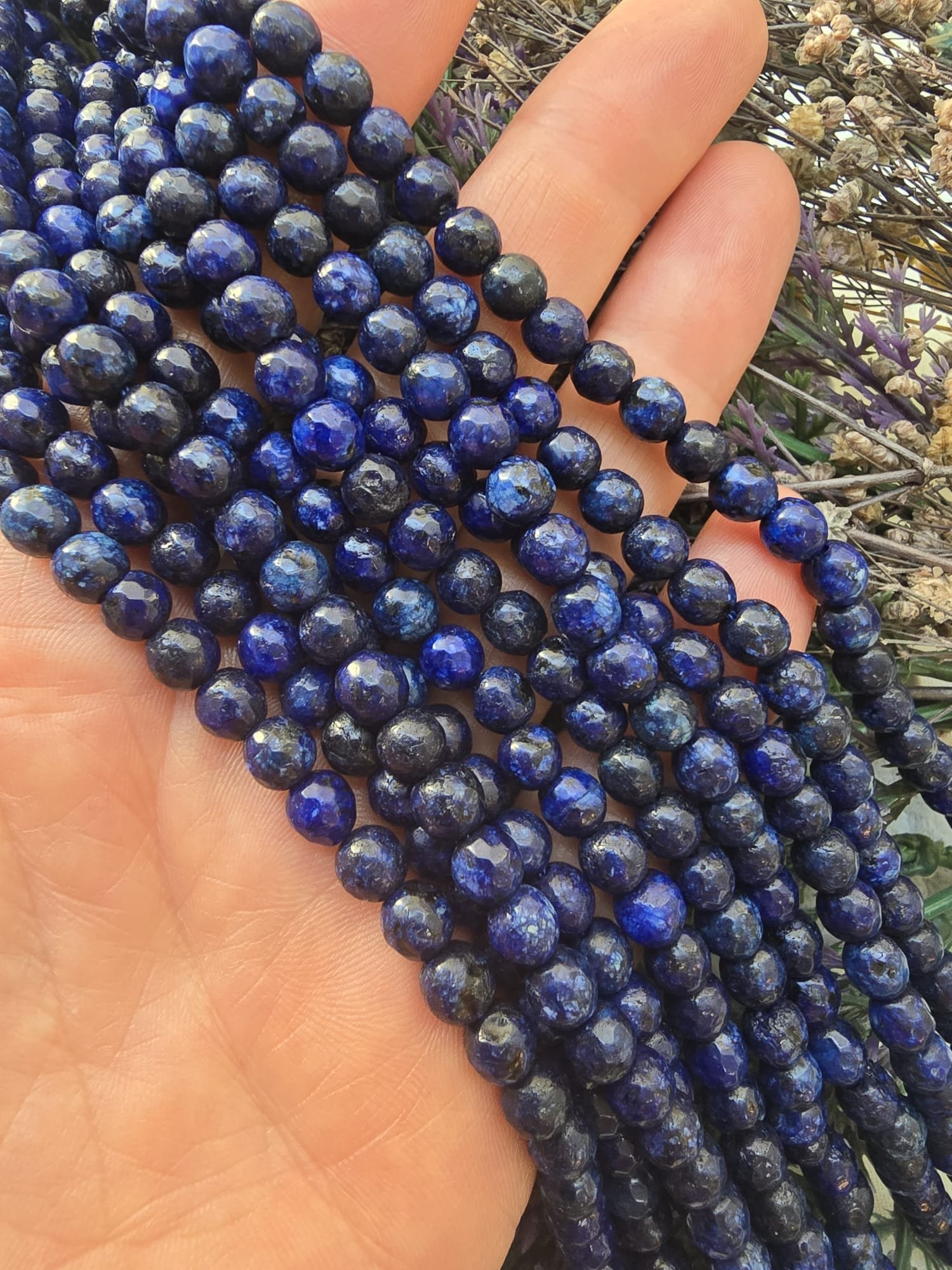 6 MM Faset Lapis Ceyt Kuvars Taşı
