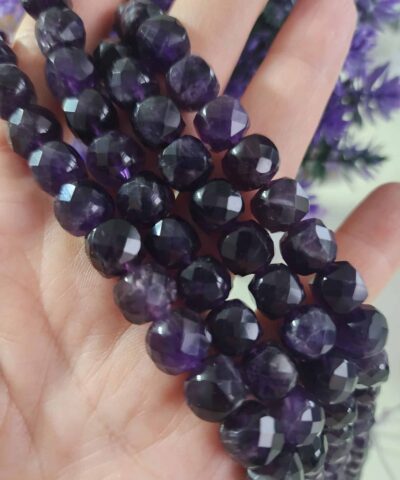 10x10 Mm Aaa Piramit Kup Ametist Tasi 2