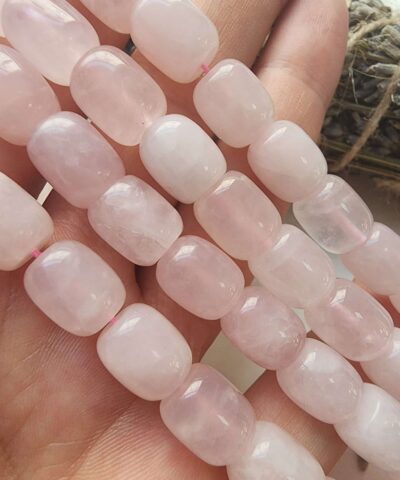 10x12 Silindir Pembe Kuvars Dogal Tas Dizi 3