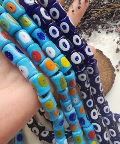 10x13 MM Silindir Cam Bodrum Boncuğu Dizi
