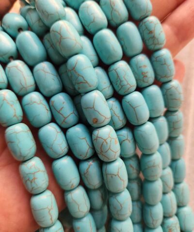 10x14 Kesme Silindir Turkuaz Taşı