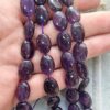 10x14 Mm Oval Ametist Dogal Tas Dizi 3
