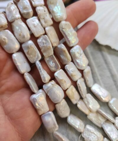 10x16 MM Dikdörtgen Şekilli Doğal Kültür İncisi
