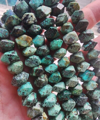 10x6 MM Elmas Kesim Afrika Turkuaz Taşı AAA