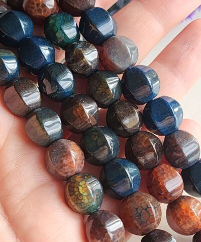 12 Mm Deluxe Dilim Kesim Akik Tasi 504