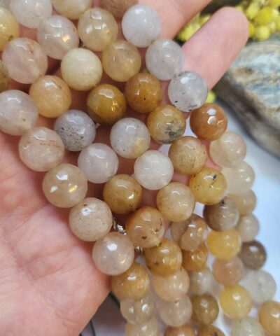 12 MM Faset Güneş Ceyt Kuvars Taşı