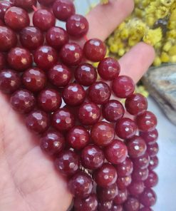12 MM Faset Yakut Ceyt Kuvars Taşı