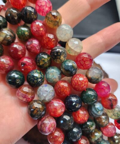 12 Mm Fasetli Akik Dogal Tas Boncuk 501