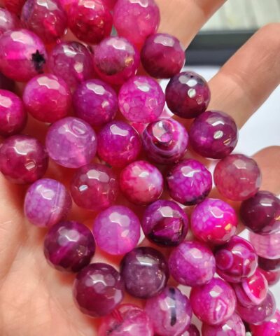 12 Mm Fasetli Akik Dogal Tas Boncuk 502