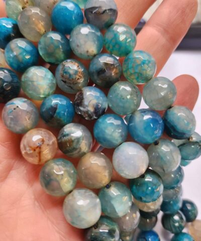 12 Mm Fasetli Akik Dogal Tas Boncuk 504