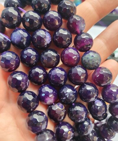 12 Mm Fasetli Akik Dogal Tas Boncuk 506