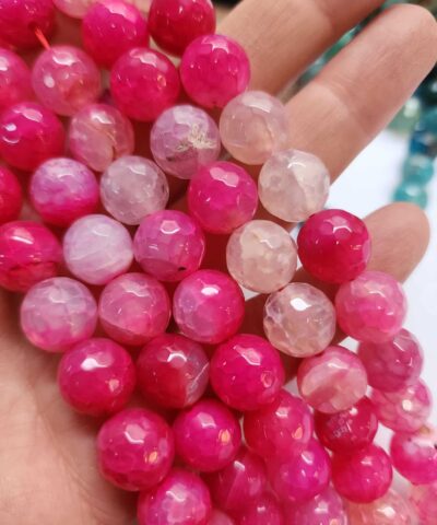 12 Mm Fasetli Akik Dogal Tas Boncuk 508