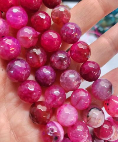 12 Mm Fasetli Akik Dogal Tas Boncuk 510