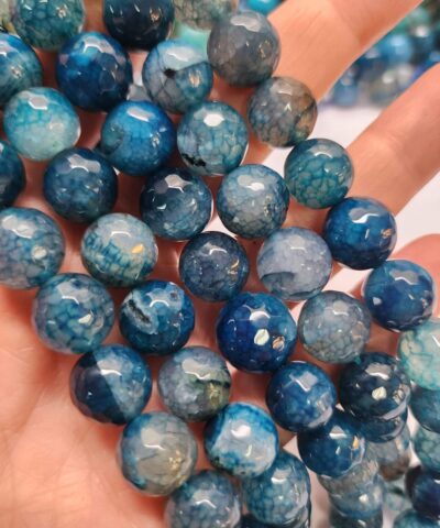 12 Mm Fasetli Akik Dogal Tas Boncuk 512