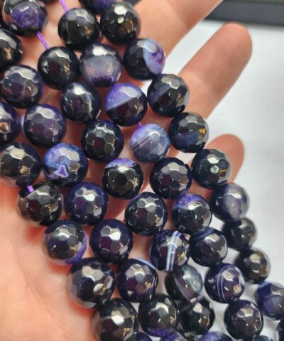 12 Mm Fasetli Akik Dogal Tas Boncuk 518