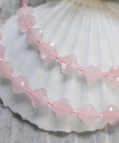 12 Mm Papatya Pembe Kuvars Tasi