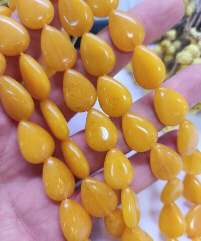 13x18 MM Damla Sitrin Ceyt Kuvars Taşı