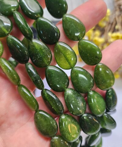 13x18 MM Damla Yeşim Ceyt Kuvars Taşı