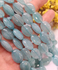 13x18 MM Oval Akua Ceyt Kuvars Taşı