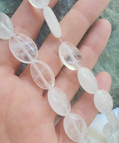 13x18 MM Oval Kristal Kuvars Taşı