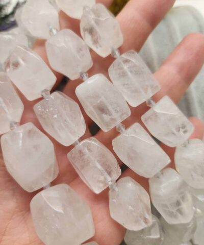 13x19 Mm Fasetli Dikdortgen Kristal Kuvars Tasi 2