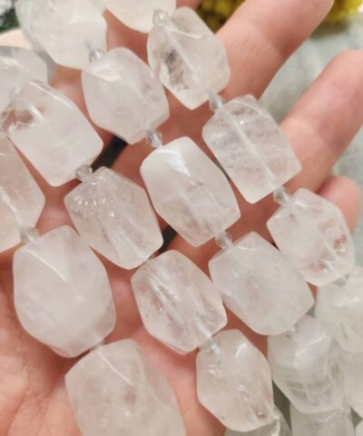 13x19 Mm Fasetli Dikdortgen Kristal Kuvars Tasi 3