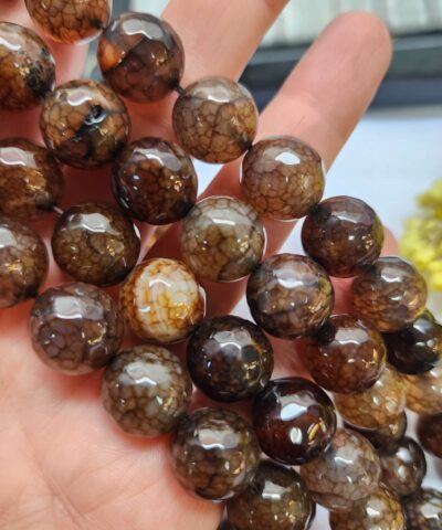 14 Mm Fasetli Akik Dogal Tas Boncuk 502