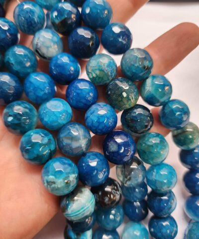 14 Mm Fasetli Akik Dogal Tas Boncuk 507