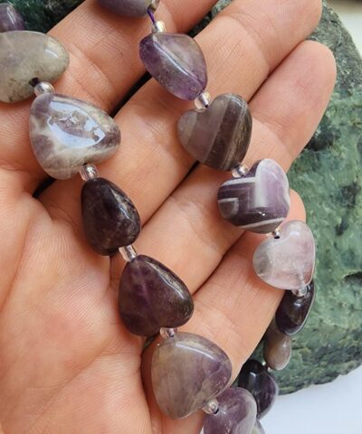 14 MM Kalp Ametist Taşı