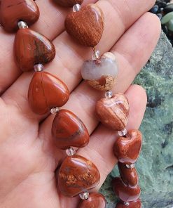 14 MM Kalp Kırmızı Jasper Taşı
