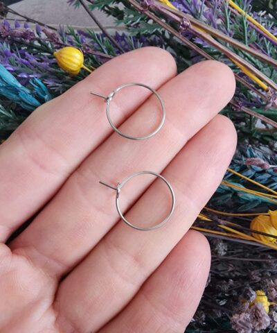 15 MM Çelik Klasik Halka Küpe Kancası - 501