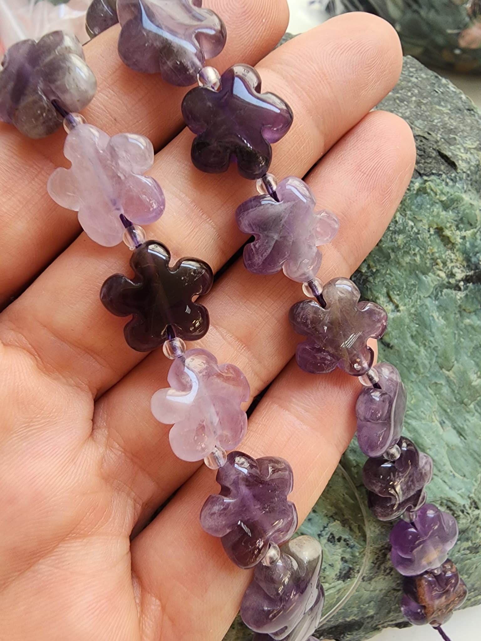 15 MM Çiçek Ametist Taşı