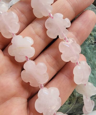 15 MM Çiçek Pembe Kuvars Taşı