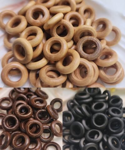 15 MM Halka Ahşap Tahta Boncuk