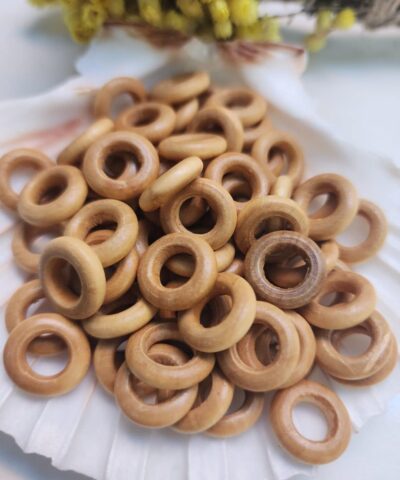 15 MM Halka Ahşap Tahta Boncuk - 501