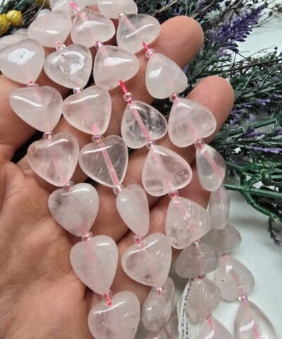 15 Mm Kalp Pembe Kuvars Tasi 2