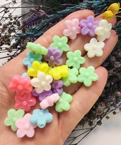 15 MM Papatya Şekilli Renkli Boncuklar