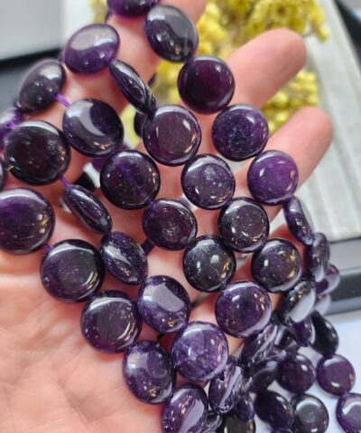 15 MM Tablet Ametist Ceyt Kuvars Taşı