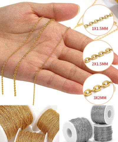 1x1,5 MM SF230 Kıl Klasik Takı Zinciri 100 Metre