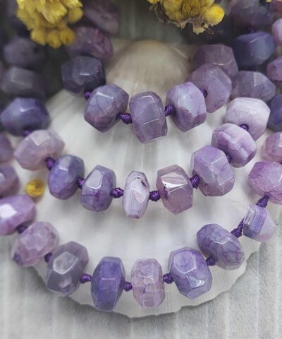 15x10 Mm Rondela Mor Akik Tasi 3