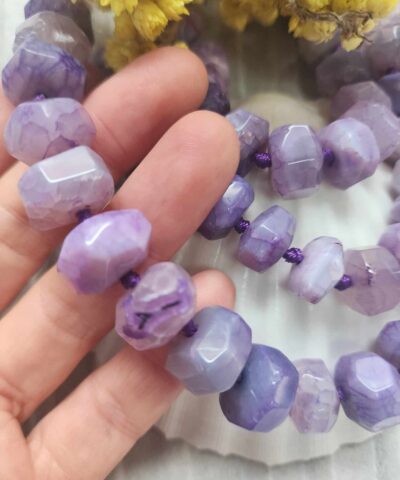 15x10 Mm Rondela Mor Akik Tasi