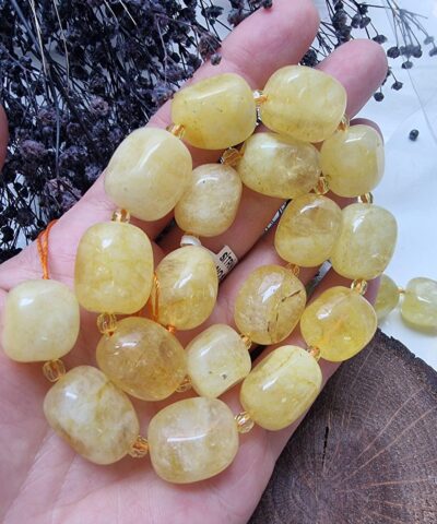 15x18 Mm Oval Sitrin Dogal Tasi